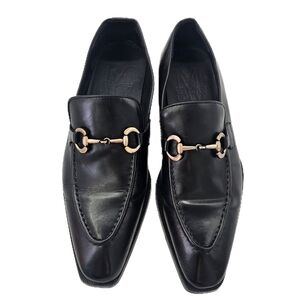 Maison Forte Lucas Bit Loafer Black Leather Size 9.5